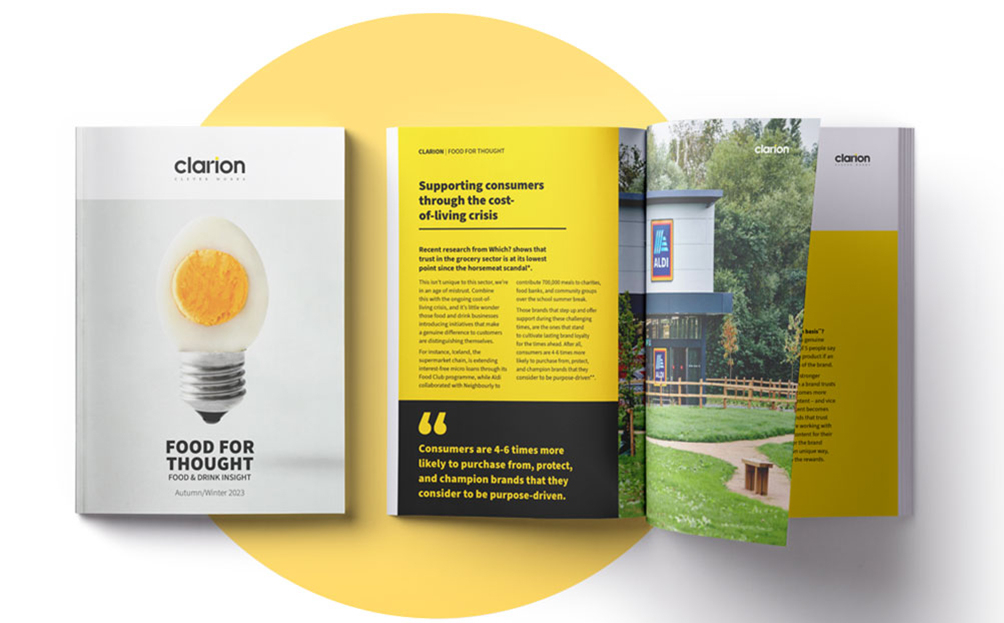 Hungry For The Hottest Food and Drink Trends? Clarion Serves Up the Latest Insights in its Most Recent Food for Thought Report